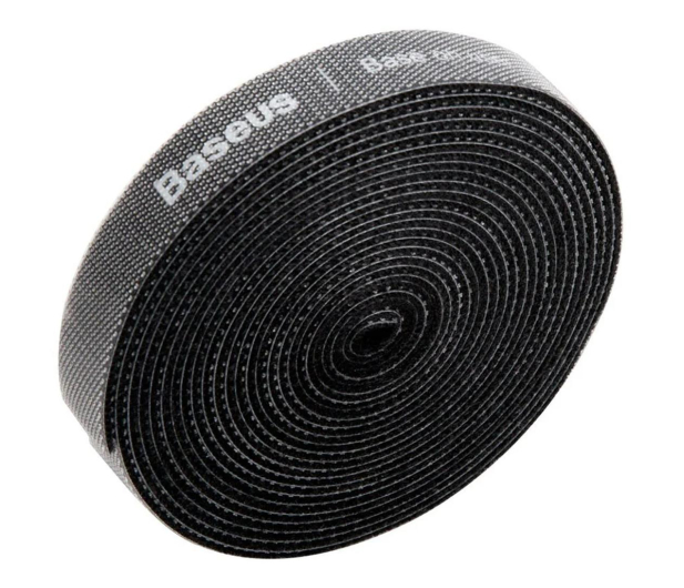 BASEUS Organizer kabli Rainbow Circle Velcro Straps 3m czarny ACMGT-F01 - 687756 - zdjęcie